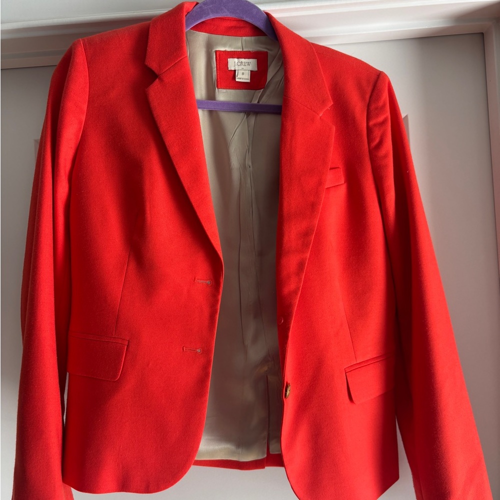 J. Crew Vibrant Orange Women's Blazer